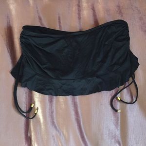 Black Bikini Swim Skirt
